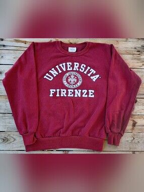 vintage 90's University Firenze Italy sweatshirt men's Size Medium